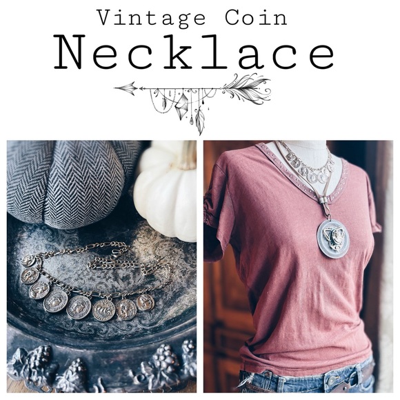 VINTAGE Jewelry - Necklace / Vintage Coin